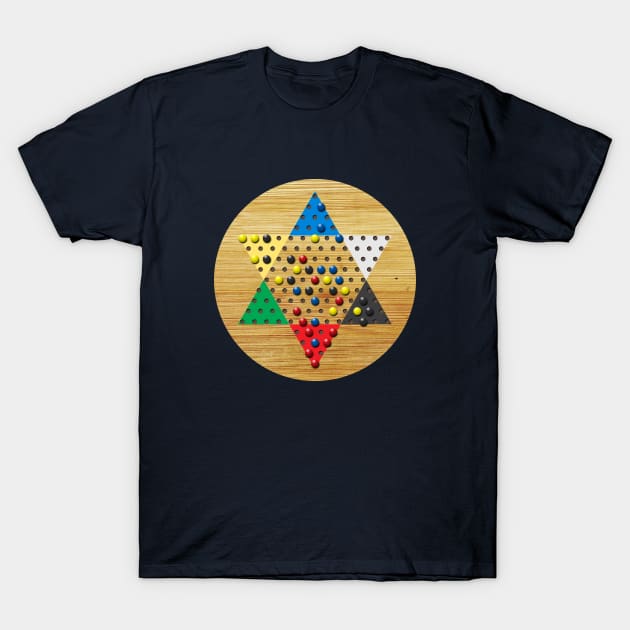 Chinese Checkers Board (new) T-Shirt by GloopTrekker